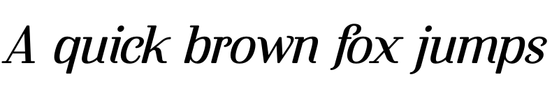 Preview of Flowrite Italic 5 font