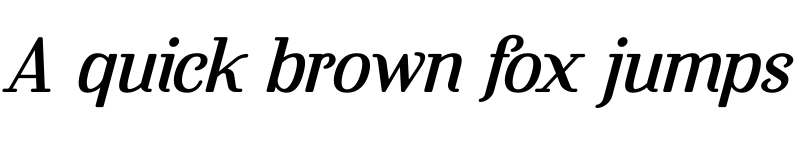 Preview of Flowrite Italic 6 font