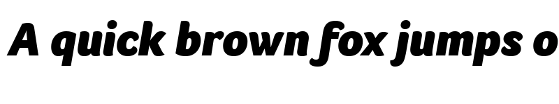 Preview of Foco Black Italic font