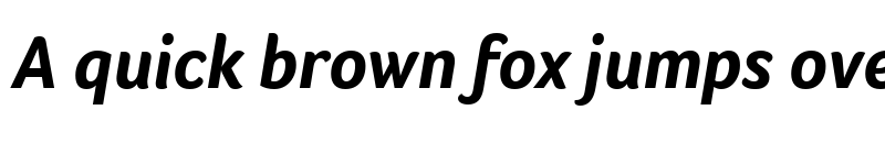 Preview of Foco Bold Italic font