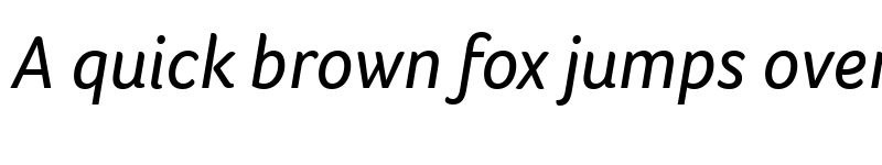 Preview of Foco Italic font