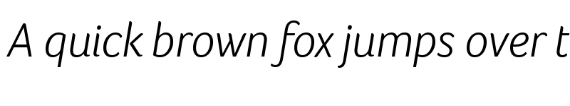 Preview of Foco Light Italic font