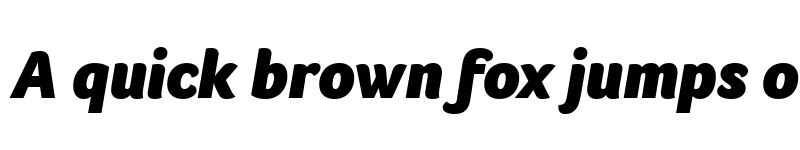 Preview of Foco Trial Black Italic font