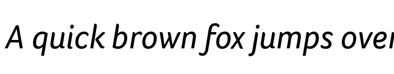 Preview of Foco Trial Italic font
