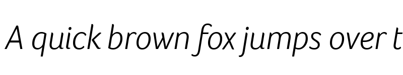 Preview of Foco Trial Light Italic font