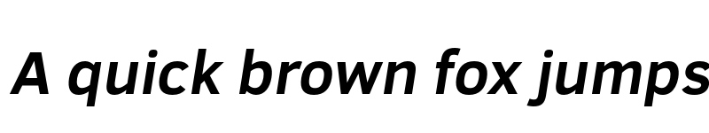 Preview of Fog Sans It font