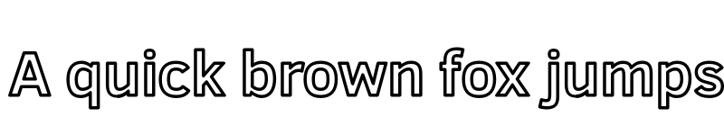 Preview of Fog Sans Outline font