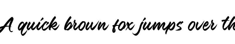 Preview of Font Brush Regular font