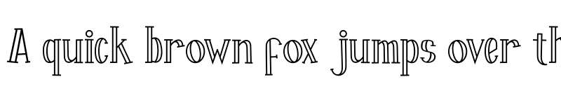 Preview of Fontastique Carved Regular font