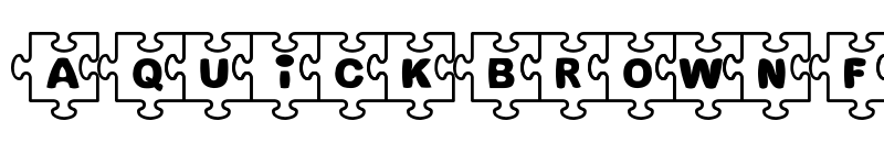 Preview of Fonts Bomb JiGSAW Regular font