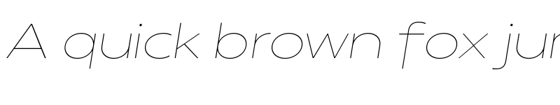 Preview of FONTSPRING DEMO - 100 Matahari Extended Thin Italic font