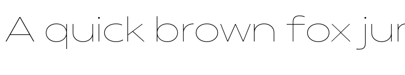 Preview of FONTSPRING DEMO - 100 Matahari Extended Thin Regular font