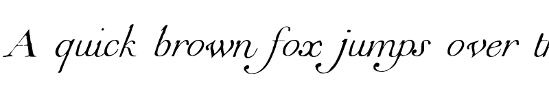 Preview of FONTSPRING DEMO - 1751 GLC Copperplate Italic font