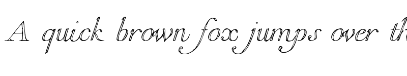 Preview of FONTSPRING DEMO - 1751 GLC Copperplate Outline Italic font