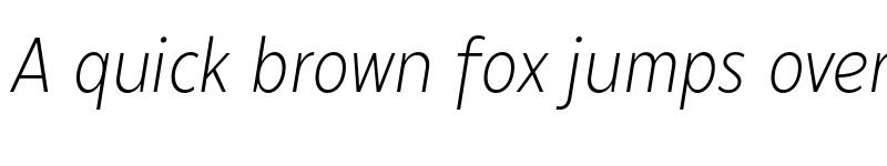 Preview of FONTSPRING DEMO - 300 Matahari Condensed Light Italic font