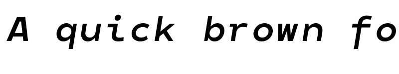 Preview of FONTSPRING DEMO - 700 Matahari Mono Bold Bold Italic font