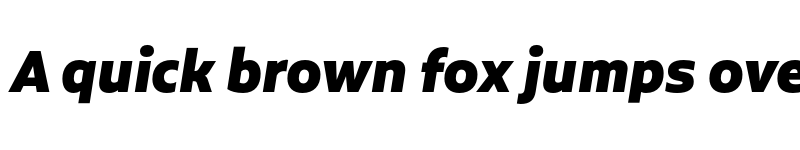 Preview of FONTSPRING DEMO - Aalto Sans Essential Alt Black It Regular font