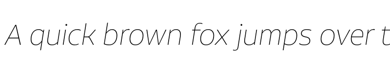 Preview of FONTSPRING DEMO - Aalto Sans Essential Alt Thin It Regular font