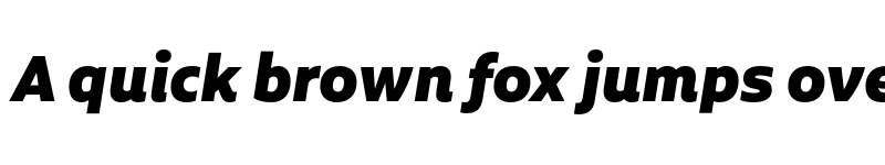 Preview of FONTSPRING DEMO - Aalto Sans Essential Black It Regular font