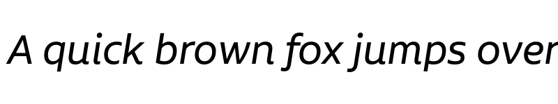 Preview of FONTSPRING DEMO - Aalto Sans Pro It Regular font