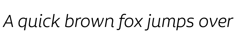 Preview of FONTSPRING DEMO - Aalto Sans Pro Light It Regular font