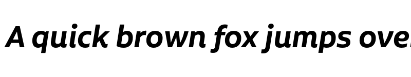 Preview of FONTSPRING DEMO - Aalto Sans Pro SemiBold It Regular font