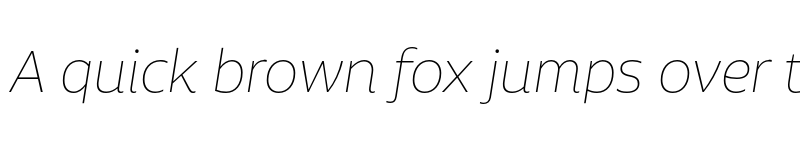 Preview of FONTSPRING DEMO - Aalto Sans Pro Thin It Regular font