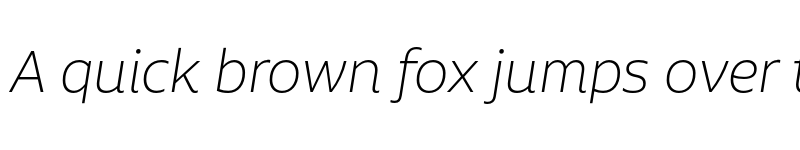 Preview of FONTSPRING DEMO - Aalto Sans Pro UltraLight It Regular font