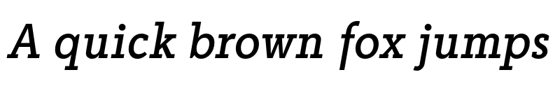 Preview of FONTSPRING DEMO - Abiding Bk Italic font