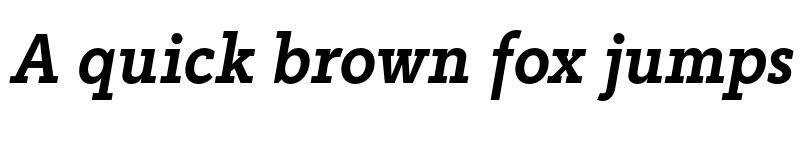 Preview of FONTSPRING DEMO - Abiding Mi Italic font