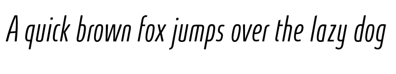 Preview of FONTSPRING DEMO - Absolut Pro ExtraLight UltraCondensed Italic font