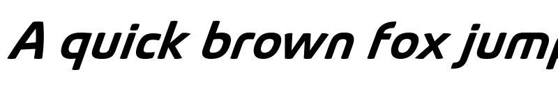 Preview of FONTSPRING DEMO - Absolut Pro SemiBold Expanded Bold Italic font