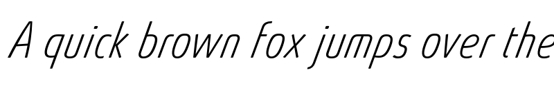 Preview of FONTSPRING DEMO - Absolut Pro Thin Condensed Italic font