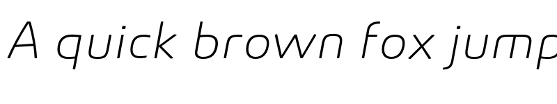 Preview of FONTSPRING DEMO - Absolut Pro Thin Expanded Italic font