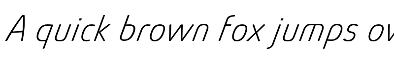 Preview of FONTSPRING DEMO - Absolut Pro Thin Italic font