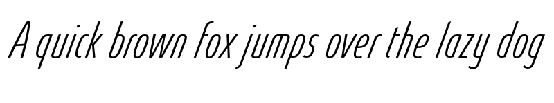 Preview of FONTSPRING DEMO - Absolut Pro Thin UltraCondensed Italic font