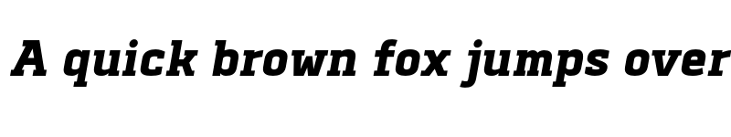 Preview of FONTSPRING DEMO - Abula Black Italic font