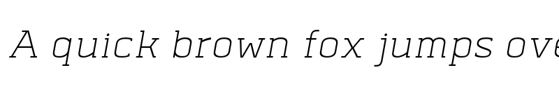 Preview of FONTSPRING DEMO - Abula ExtLt Italic font