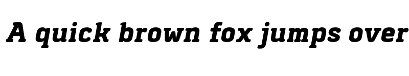 Preview of FONTSPRING DEMO - Abula Organic Black Italic font