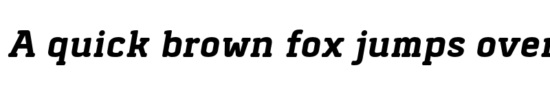 Preview of FONTSPRING DEMO - Abula Organic Bold Italic font