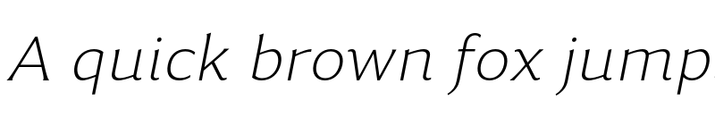 Preview of FONTSPRING DEMO - Accia Flare ExtLt Italic font