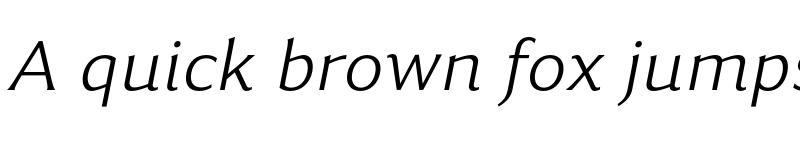 Preview of FONTSPRING DEMO - Accia Flare Light Italic font