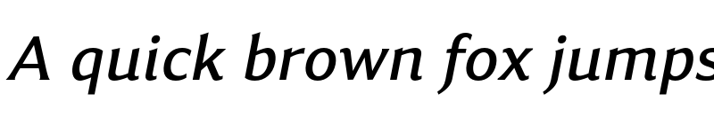 Preview of FONTSPRING DEMO - Accia Flare Med Italic font