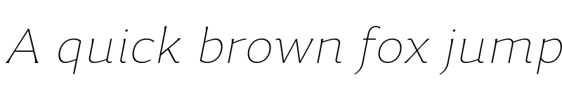 Preview of FONTSPRING DEMO - Accia Flare Thin Italic font