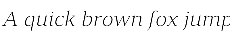 Preview of FONTSPRING DEMO - Accia Forte ExtLt Italic font