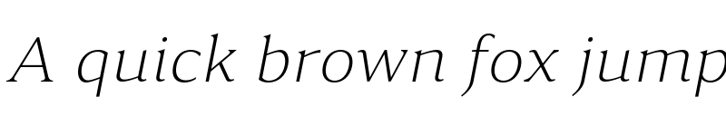 Preview of FONTSPRING DEMO - Accia Moderato ExtLt Italic font