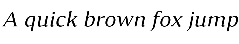 Preview of FONTSPRING DEMO - Accia Moderato Italic font