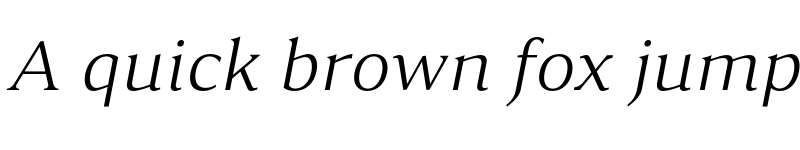 Preview of FONTSPRING DEMO - Accia Moderato Light Italic font