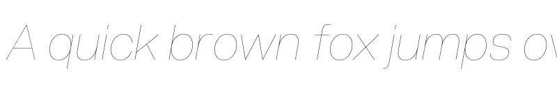 Preview of FONTSPRING DEMO - Acronym Hairline Italic Regular font