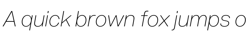 Preview of FONTSPRING DEMO - Acronym Ultralight Italic Regular font